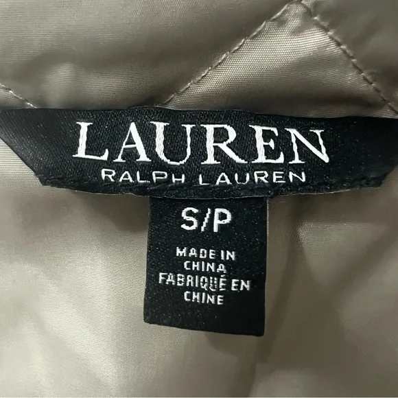 Lauren Ralph Lauren Diamond Quilted Mockneck Jacket Women’s Small Classic Preppy - Picture 12 of 14
